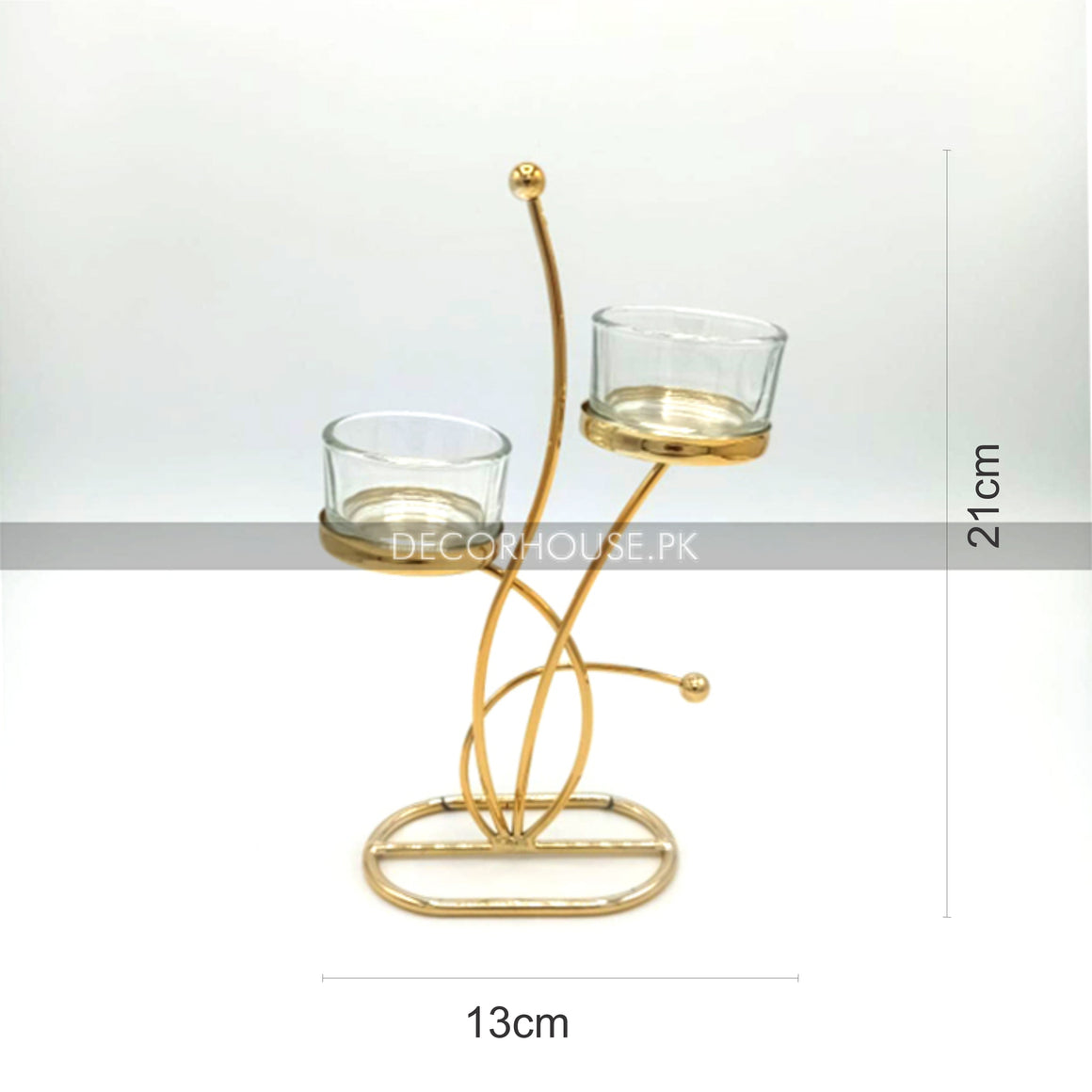 Elegant Metallic Candle Holder