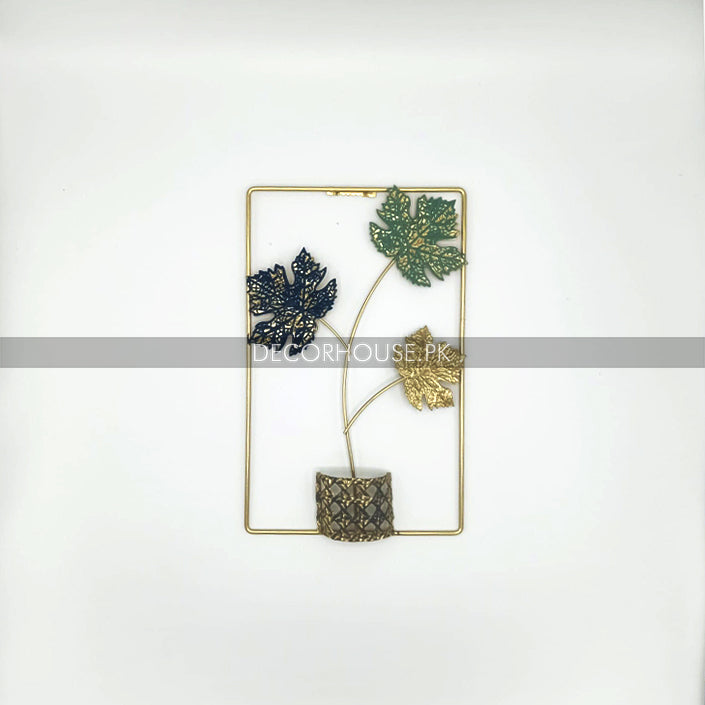 Metallic Leaf Wall Decor